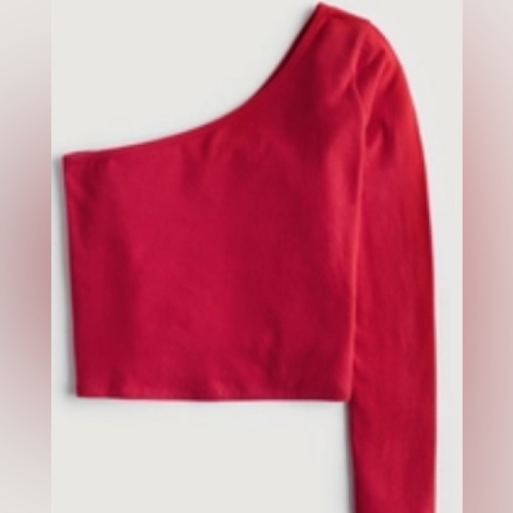 Hollister Vibrant Red Long Sleeve Top